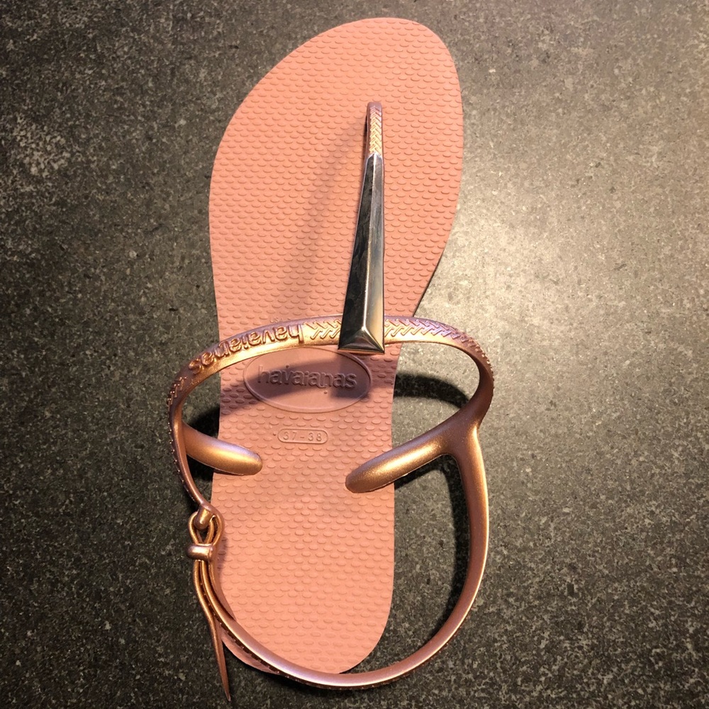 Haviana sandals. Rose color. Size 37-38. Worn only once. Excellent condition. - Picture 5 of 5